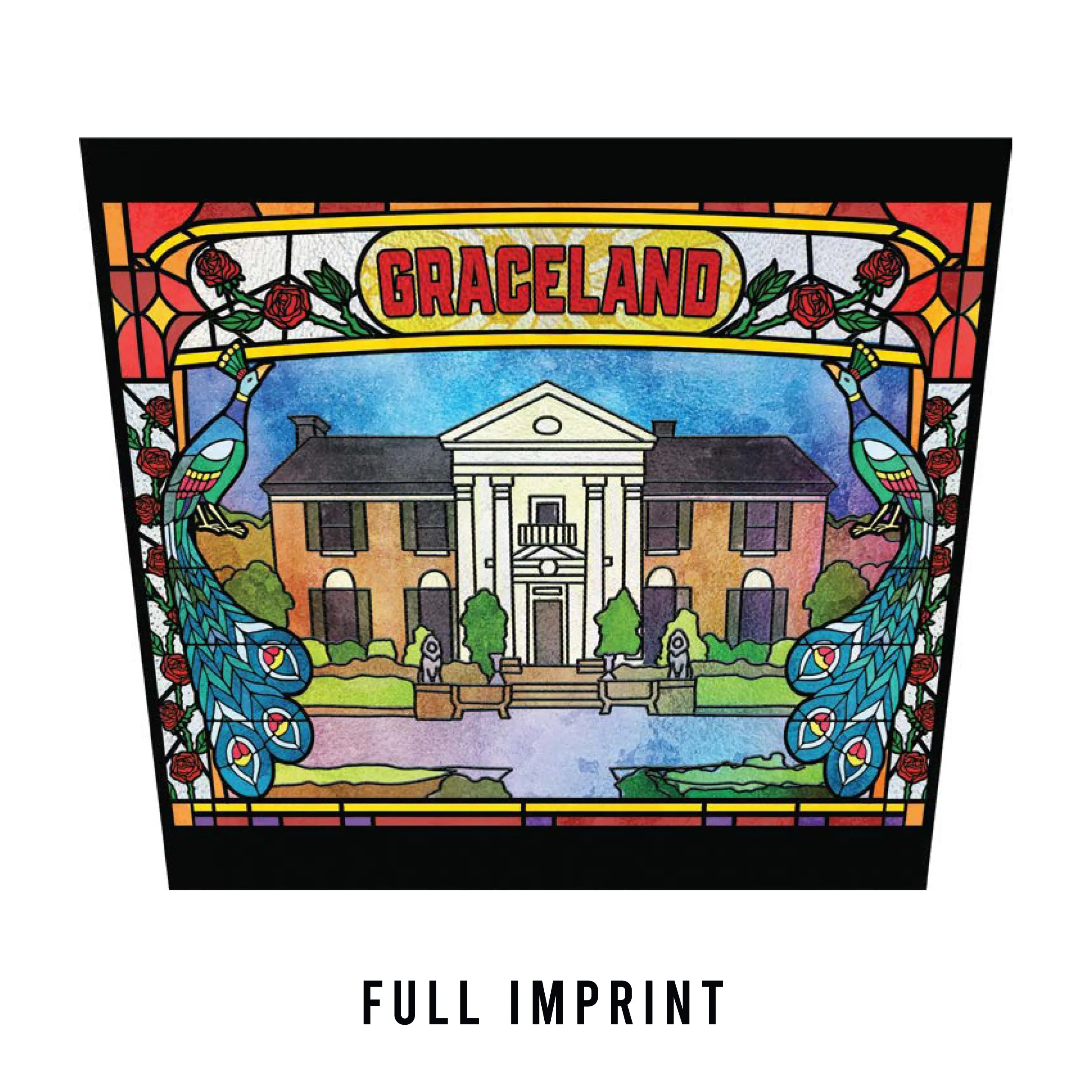 Graceland Stained Glass Travel Tumbler