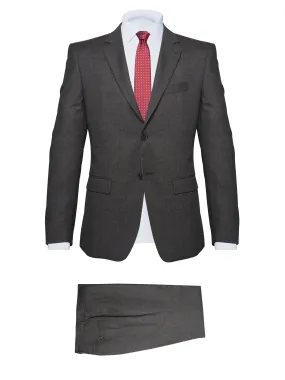 Grey Prince of Wales Flannel Suit with Blue by Tollegno