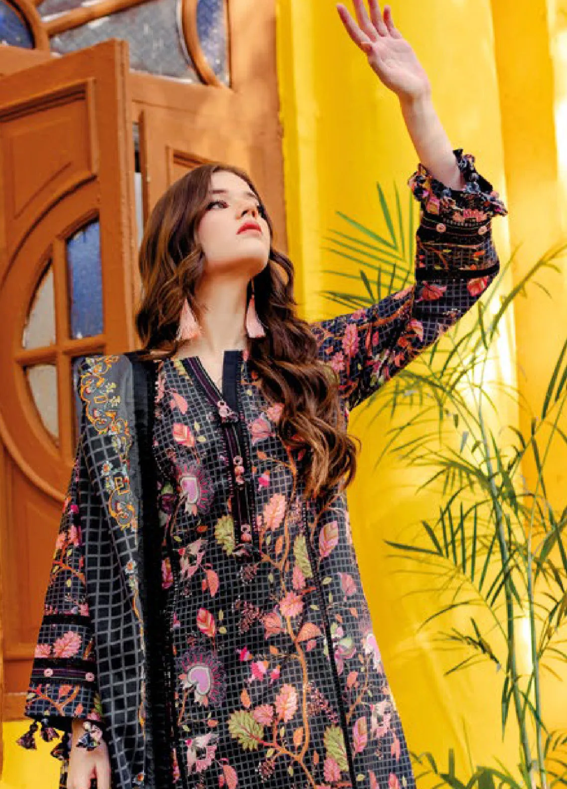 Gul Ahmed Printed Lawn Unstitched 3 Piece Suit - GA24EL CL-42101 B