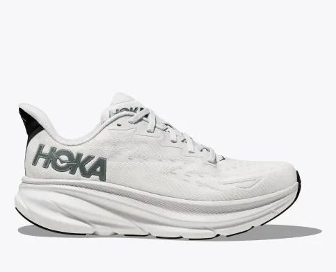 Hoka Men’s Clifton 9 Athletic Shoes- Nimbus Cloud/Steel Wool