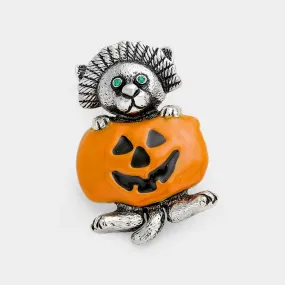 iLLASPARKZ Enamel Pumpkin Brooch