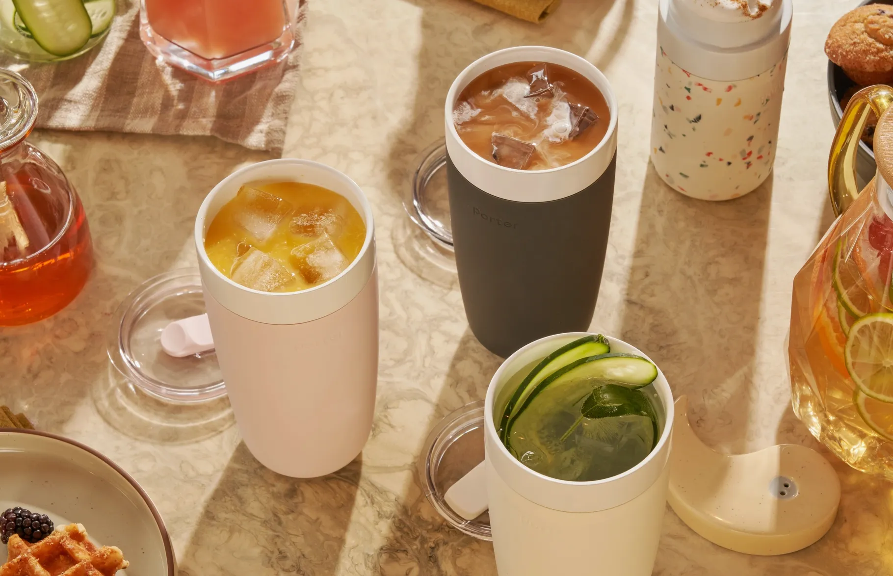 Insulated Ceramic Stainless Steel Coffee & Drink Tumbler