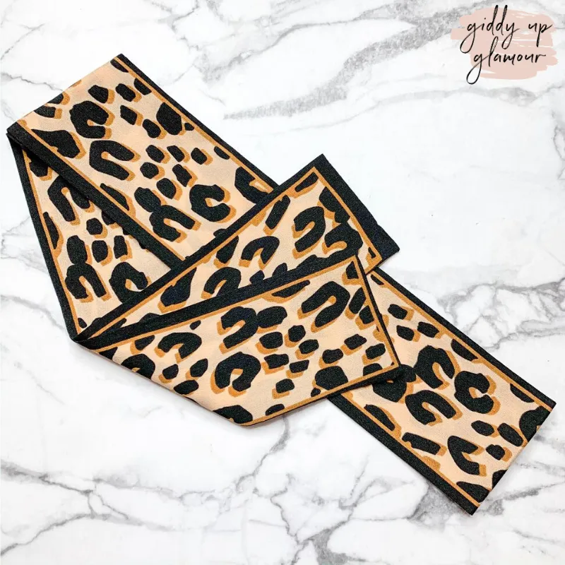 It's Just Simple Scarf in Leopard