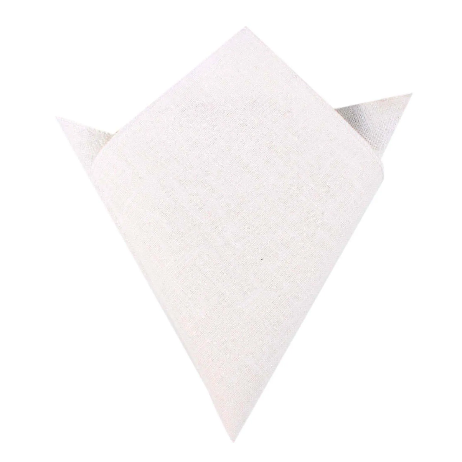 Ivory Linen Pocket Square