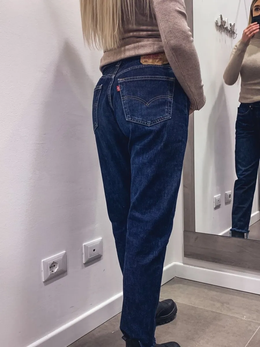 Jeans lunghi Levi's Vintage a caramella blu scuro