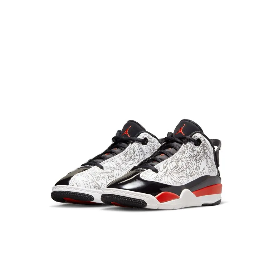 Jordan Dub Zero (PS) - WHITE/FIRE RED-BLACK