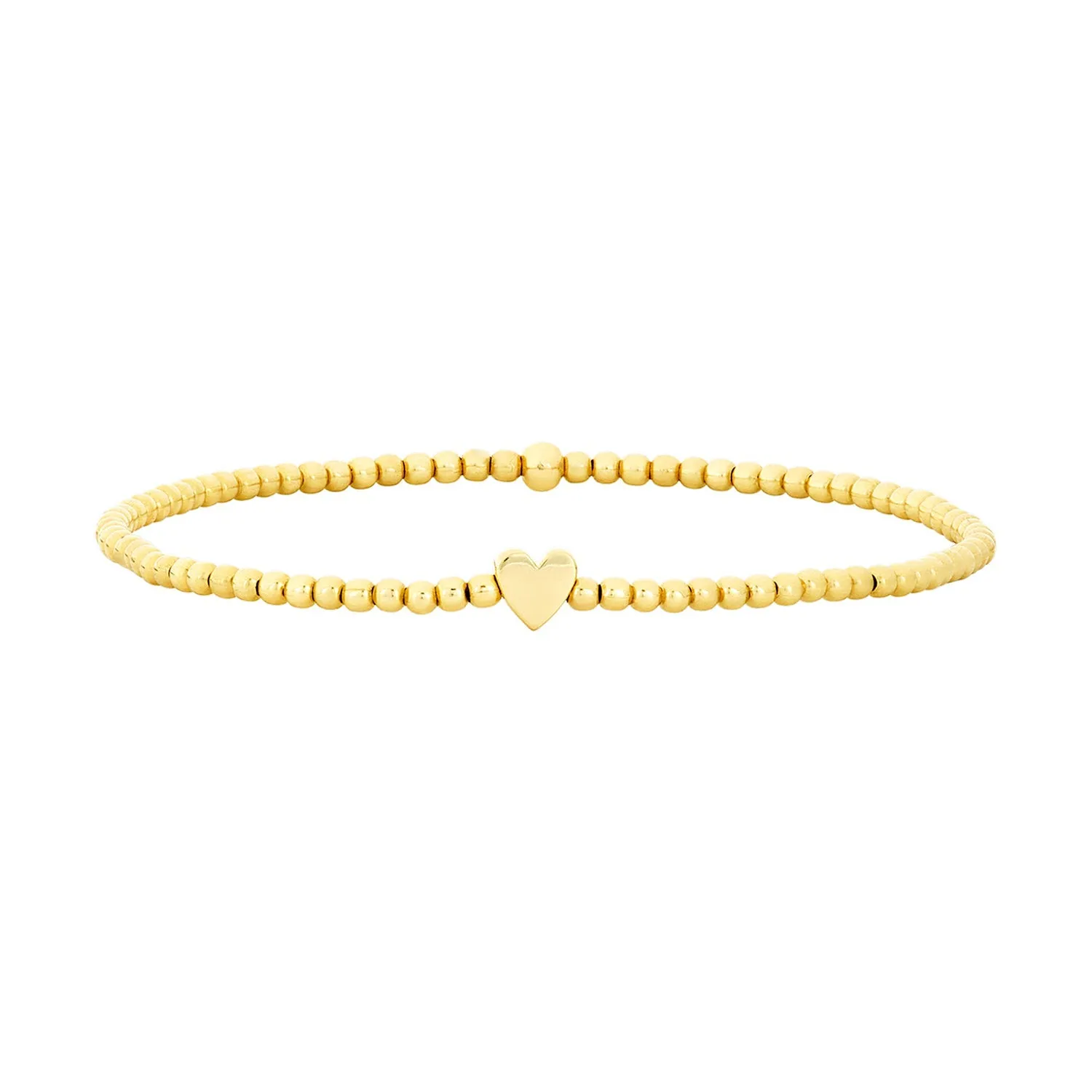 Karen Lazar Design 2MM Signature Bracelet with 14K Heart Bead