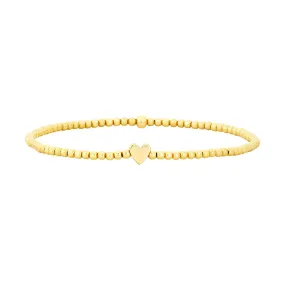 Karen Lazar Design 2MM Signature Bracelet with 14K Heart Bead