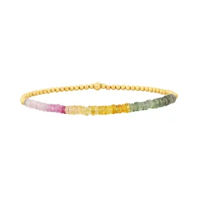 Karen Lazar Design 2MM Signature Bracelet with Garden Sapphire Ombré