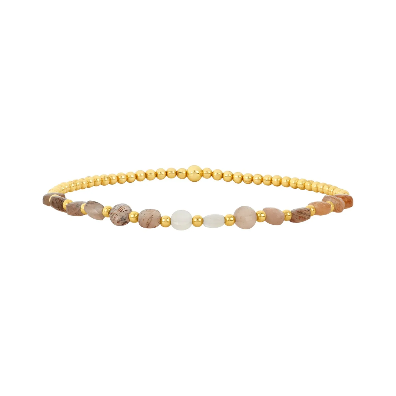 Karen Lazar Design 2mm Signature Bracelet with Moonstone Ombre Pattern