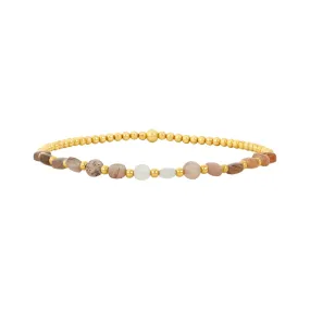 Karen Lazar Design 2mm Signature Bracelet with Moonstone Ombre Pattern