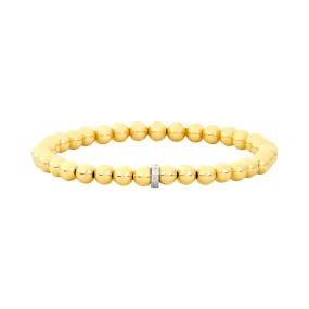 Karen Lazar Design 5MM Signature Bracelet with 14K Diamond Rondelle