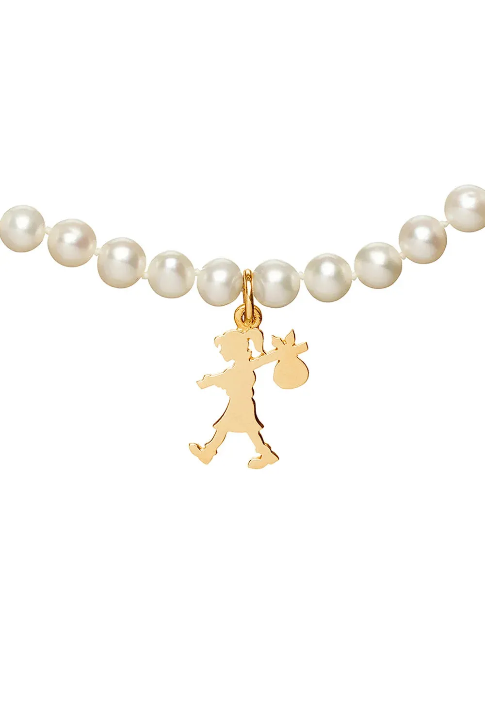 Karen Walker - GIrl With All The Pearls Necklace 9ct Yellow Gold