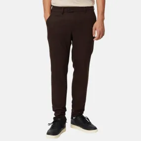 Les Deux Ebony Brown Como Herringbone Suit Pants