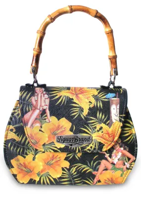 Liquorbrand Bamboo Tiki Time Handbag Black