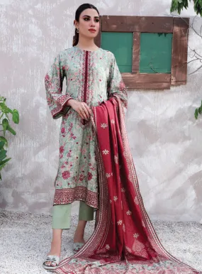 Maha By Rashid Textile Embroidered Karandi Unstitched 3 Piece Suit - RT23MK 8317