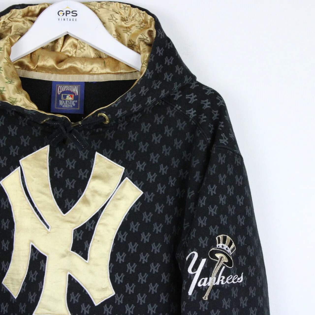 MAJESTIC New York YANKEES Hoodie Black | Medium