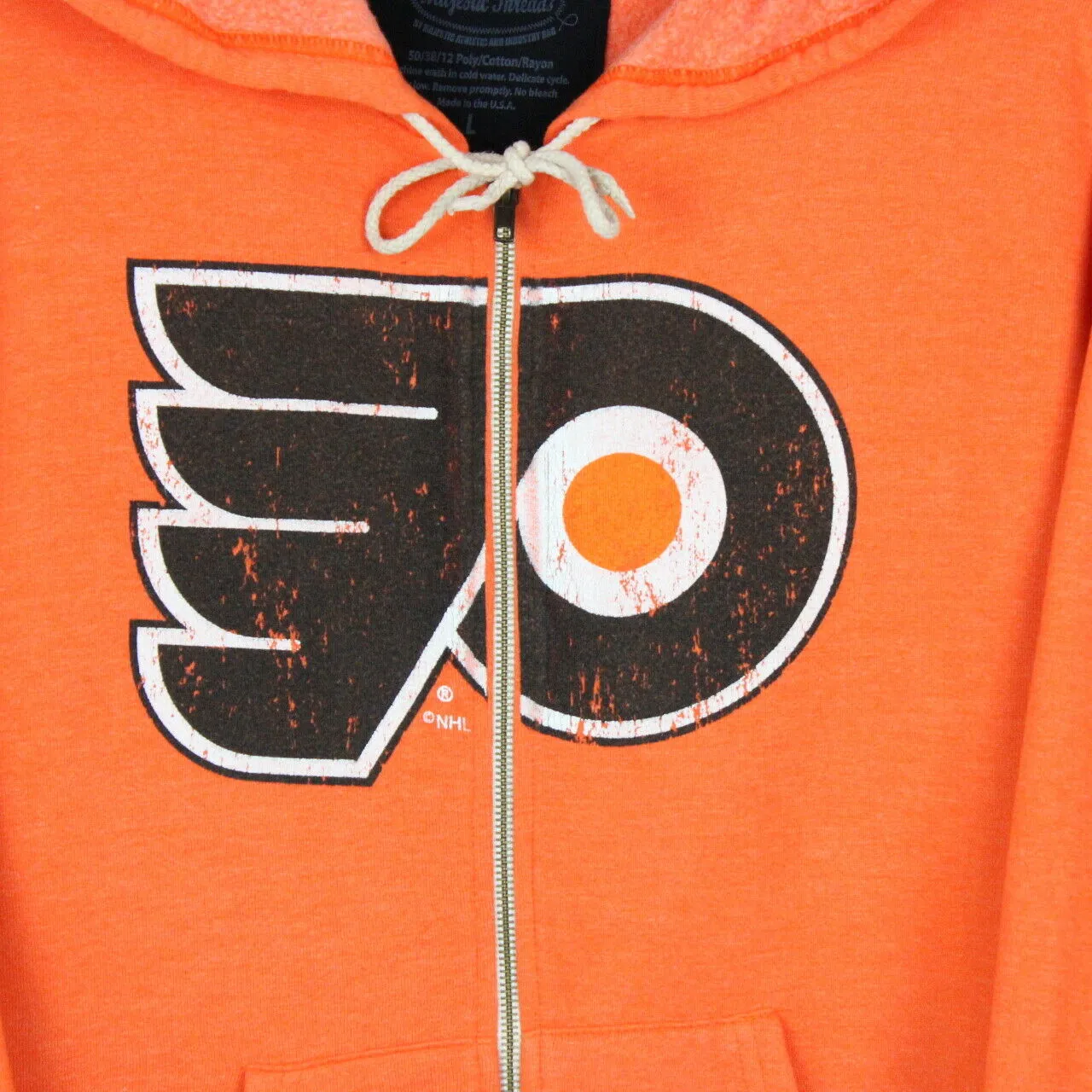 MAJESTIC Philadephia FLYERS Hoodie Orange | Large