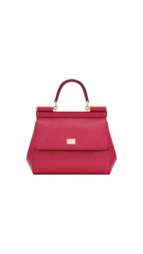 Medium Sicily Handbag - Fuchsia