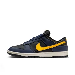 Men's Nike Dunk Low Retro- BLACK/TOUR YELLOW-MIDNIGHT NAVY-SAIL