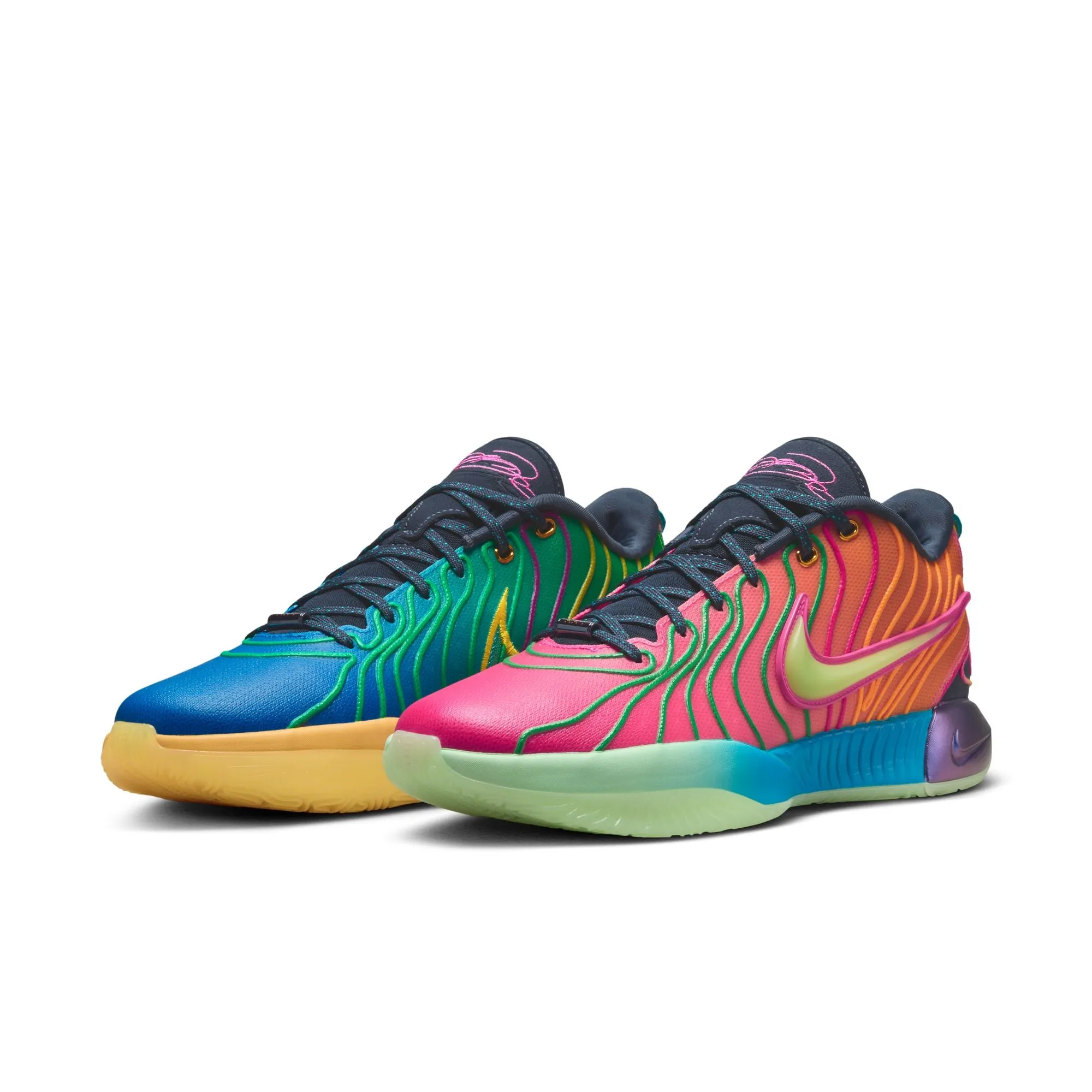 Men's Nike Lebron Xxi - PHOTO BLUE/LASER FUCHSIA-VAPOR GREEN