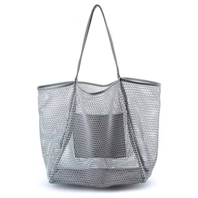 Mesh Beach Tote  Shoulder Handbag