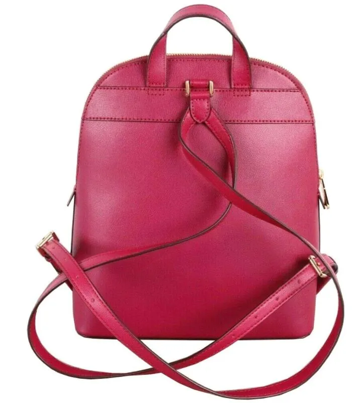 Michael Kors Emmy Large Cherry Leather Backpack