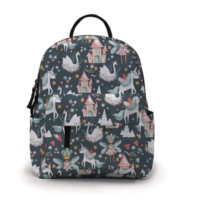 Mini Backpack - Fairy Princess Castle Unicorn