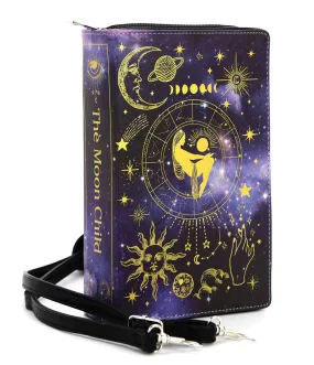 Moon Child Leatherette Book Clutch Bag