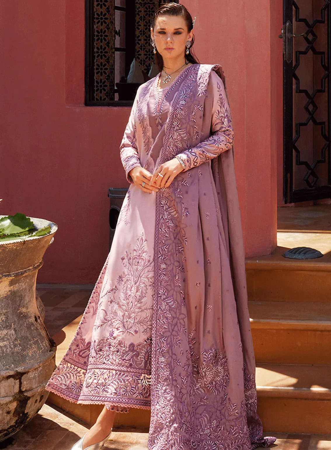 Moroccan Dream By Mushq Embroidered Silk Unstitched 3 Piece Suit - MQ23MD MNW-07 SAFAA