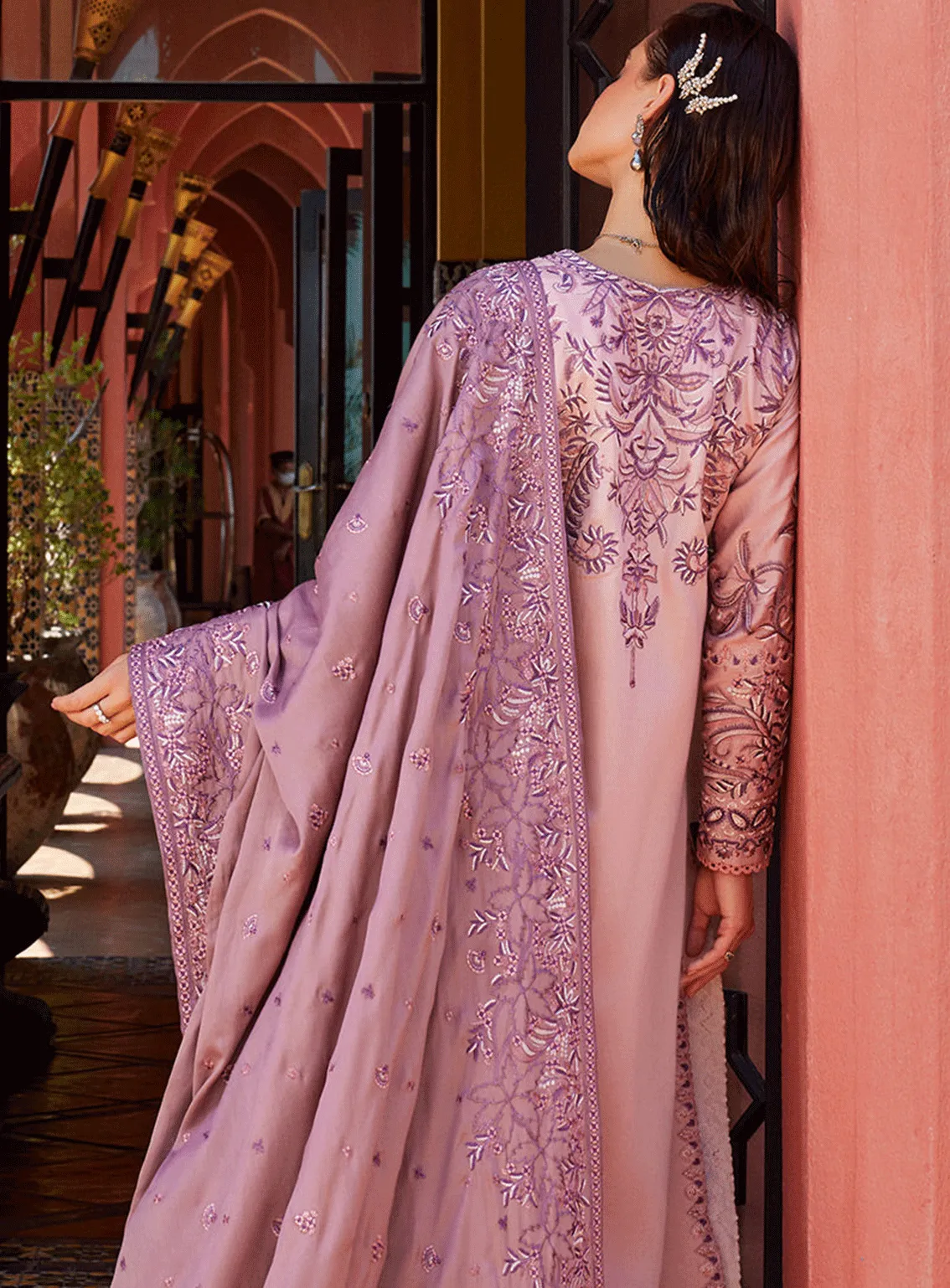 Moroccan Dream By Mushq Embroidered Silk Unstitched 3 Piece Suit - MQ23MD MNW-07 SAFAA