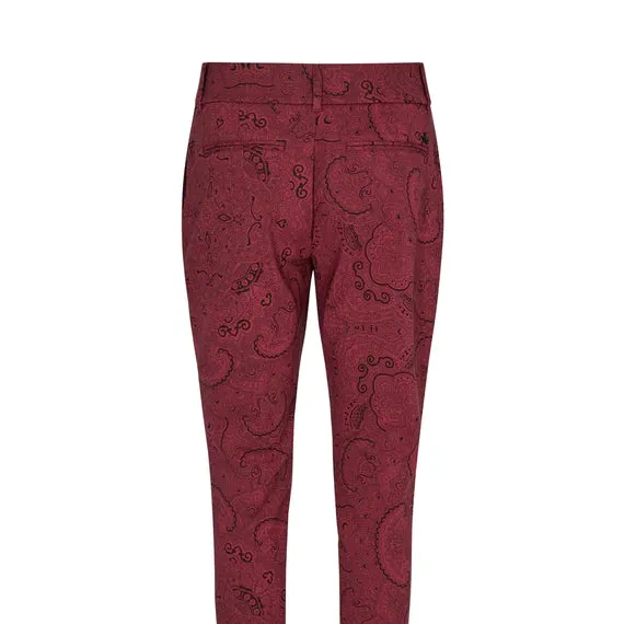 Mos Mosh - Blake Pinto Pant Oxblood Red