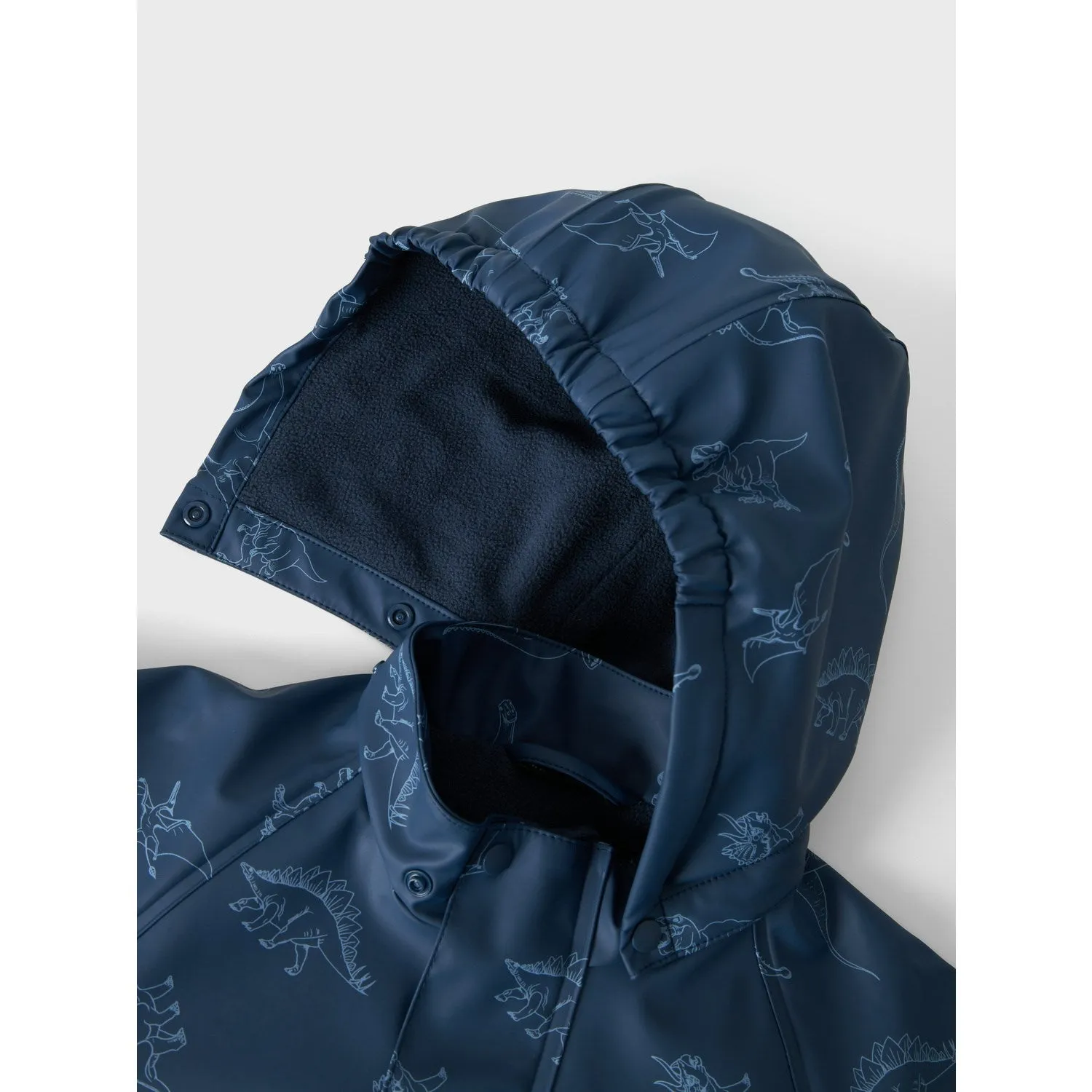 Name It Dark Denim Dry10 Rain Suit With Fleece Magic