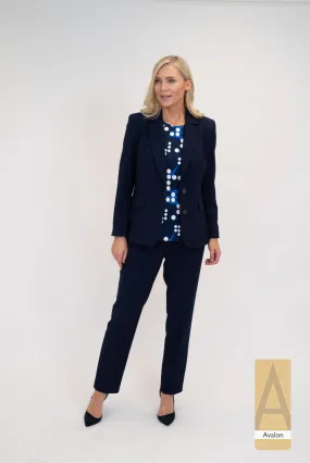 Navy  ‘Dolores’ Blazer - Via Veneto