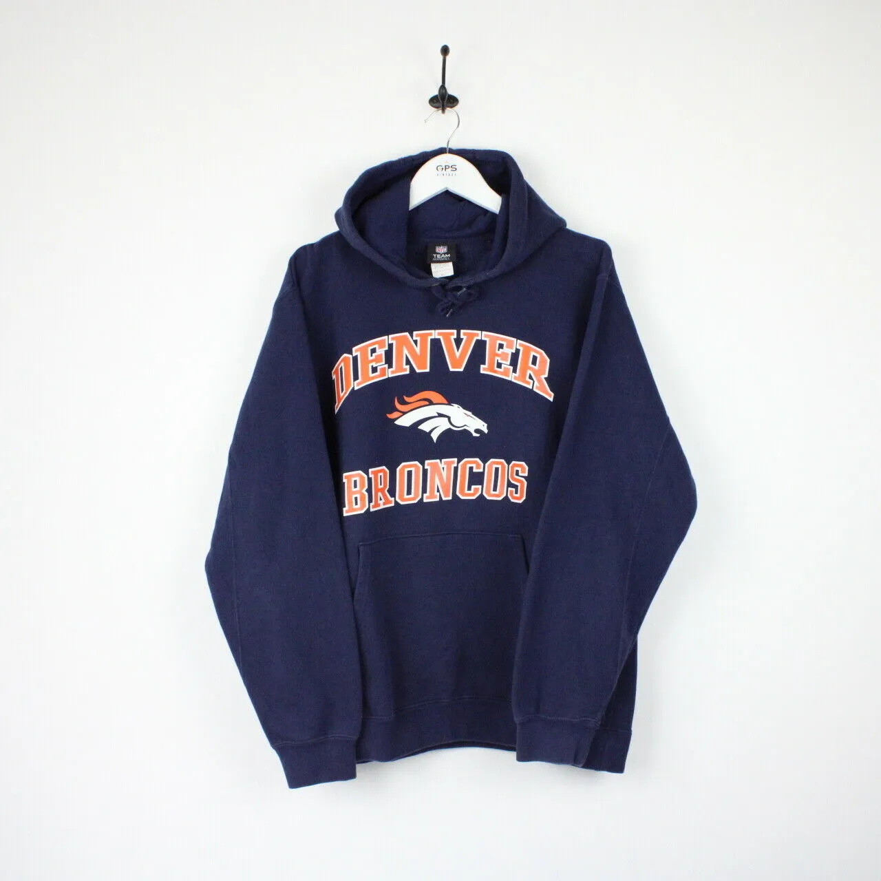 NFL Denver BRONCOS Hoodie Navy Blue | XL