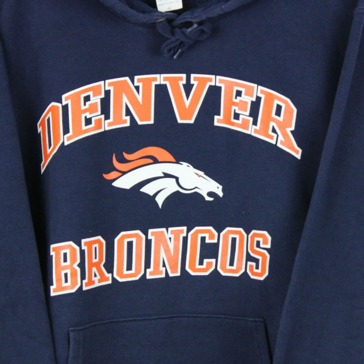 NFL Denver BRONCOS Hoodie Navy Blue | XL