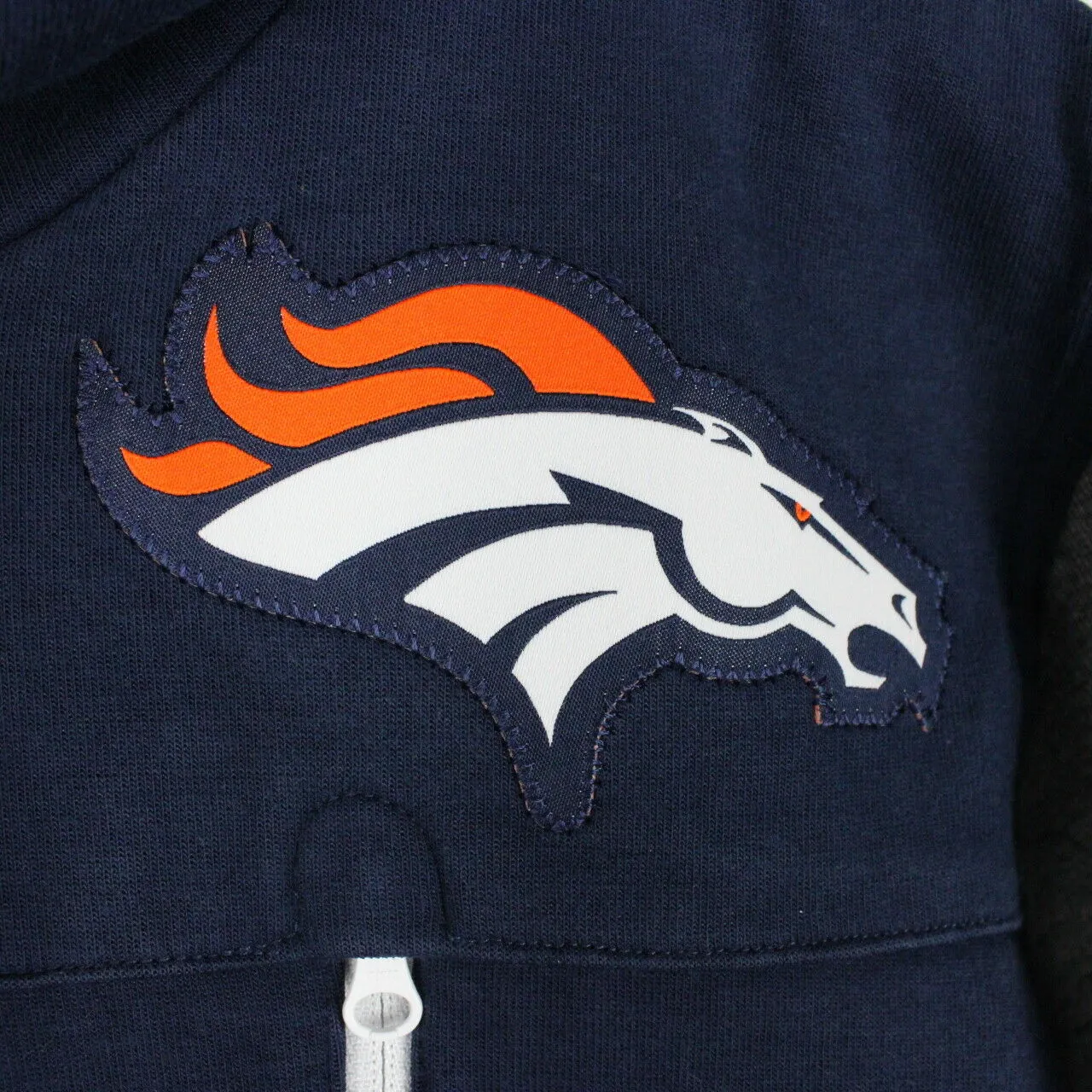 NIKE Denver BRONCOS Hoodie Navy Blue | XS