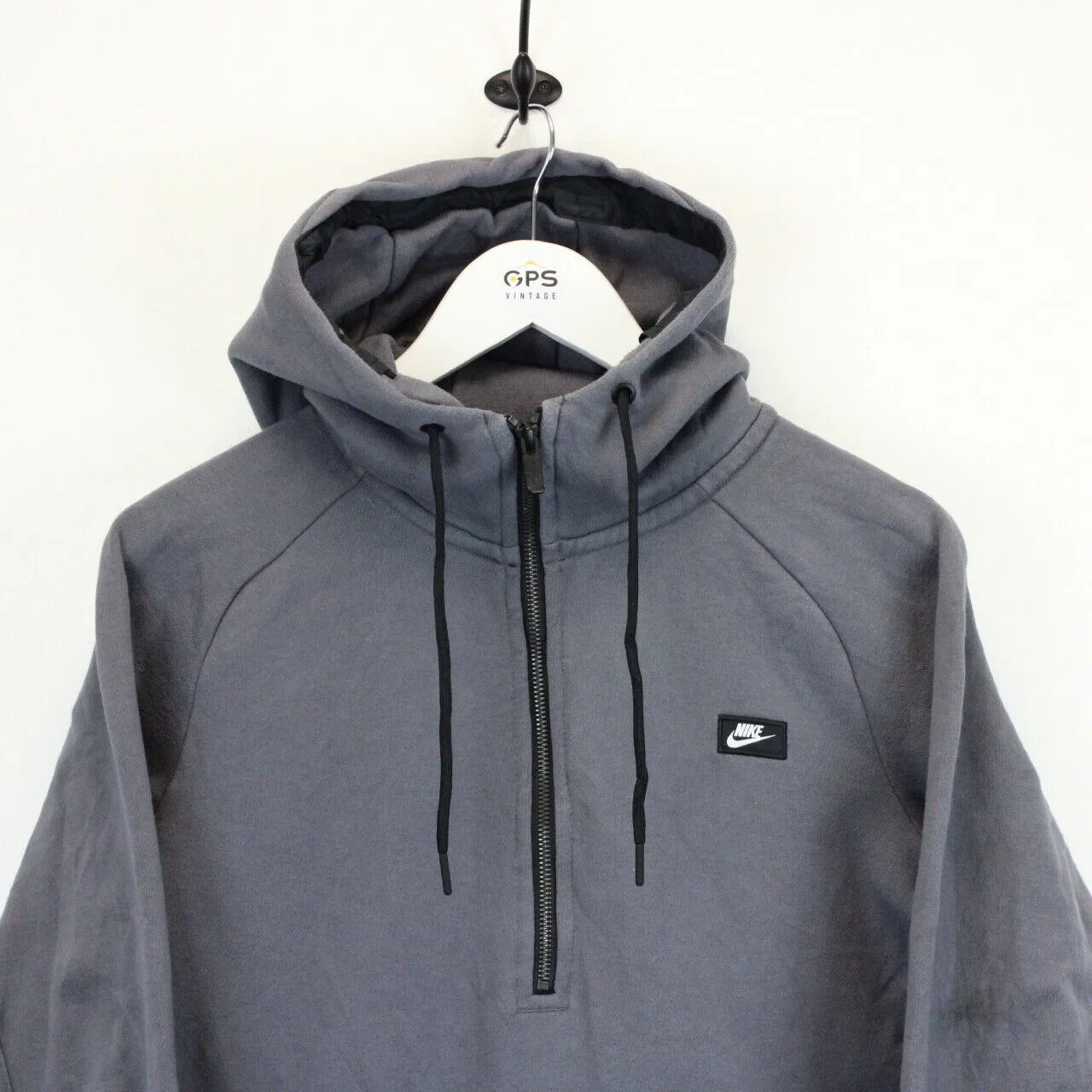 NIKE Hoodie Grey | Small