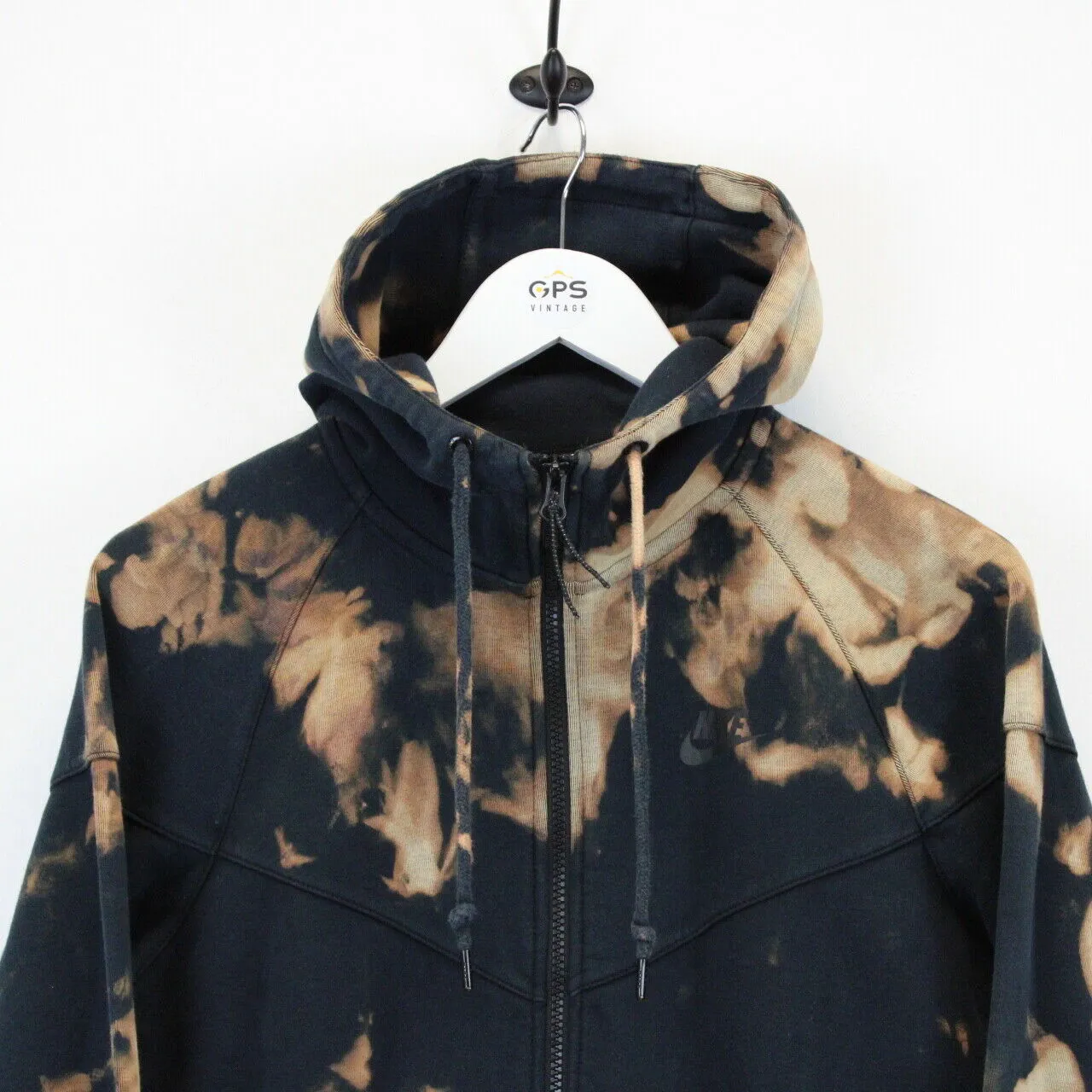 NIKE Tie Dye Hoodie Black | Medium