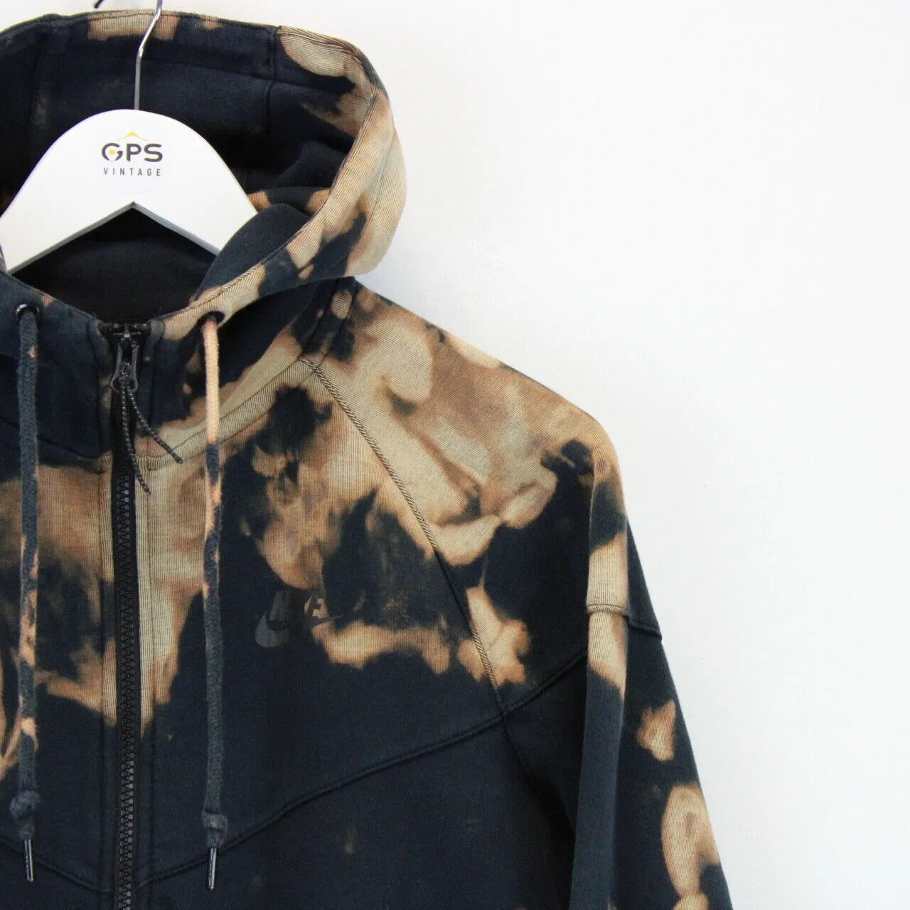 NIKE Tie Dye Hoodie Black | Medium