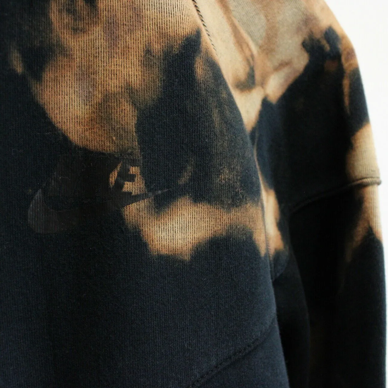 NIKE Tie Dye Hoodie Black | Medium