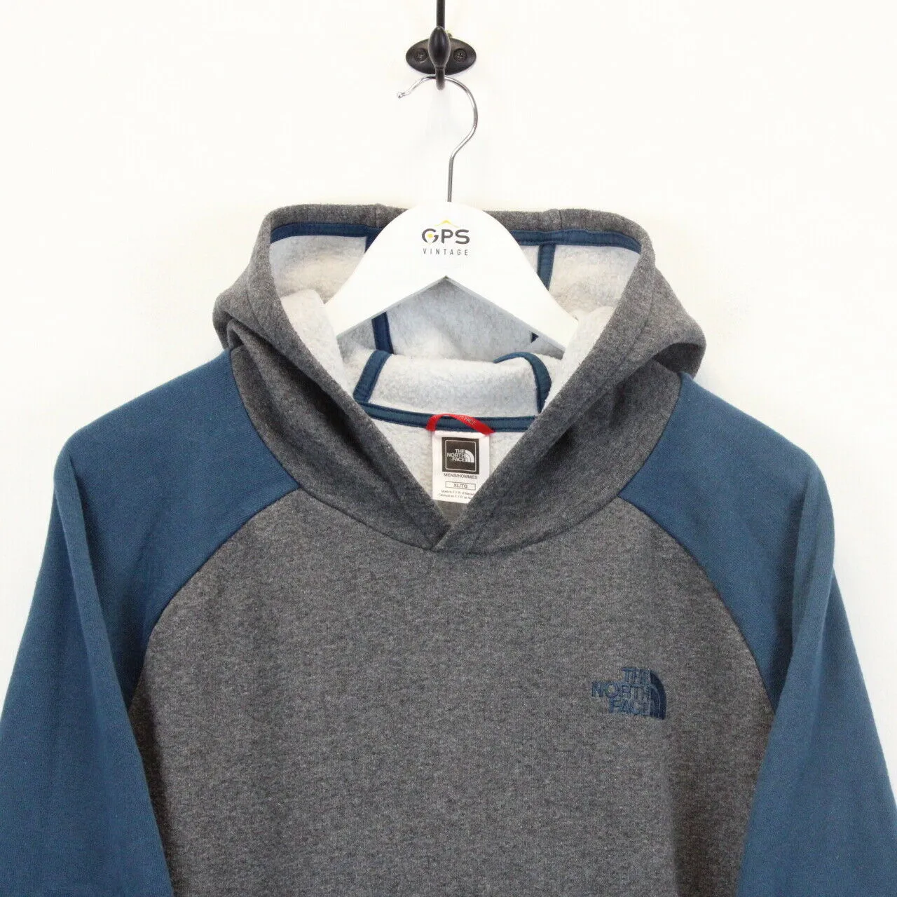 NORTH FACE Hoodie Grey | XL