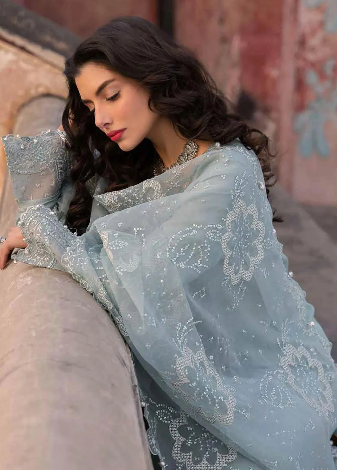 Nureh Maya Embroidered Lawn Jacquard Unstitched 3Pc Suit NJ-91