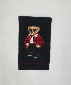 Nwt Polo Ralph Lauren Wool Blend Teddy Bear Scarf