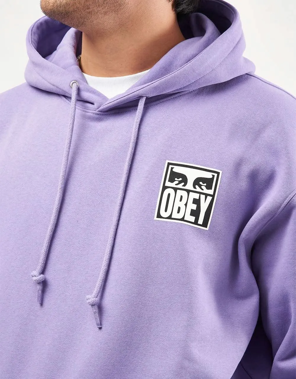 Obey Eyes Icon Hood Pullover Hoodie - Paisley Purple