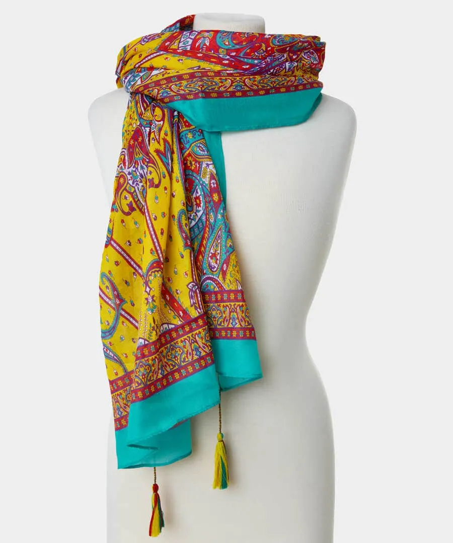 Off Shore Breezes Tassel Scarf