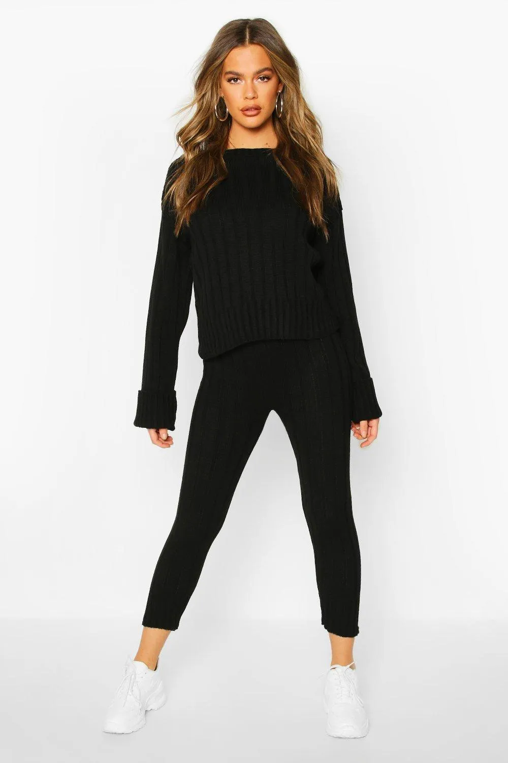 Off The Shoulder Sweater & Legging Lounge Set