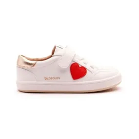 Old Soles White Heart Sneaker