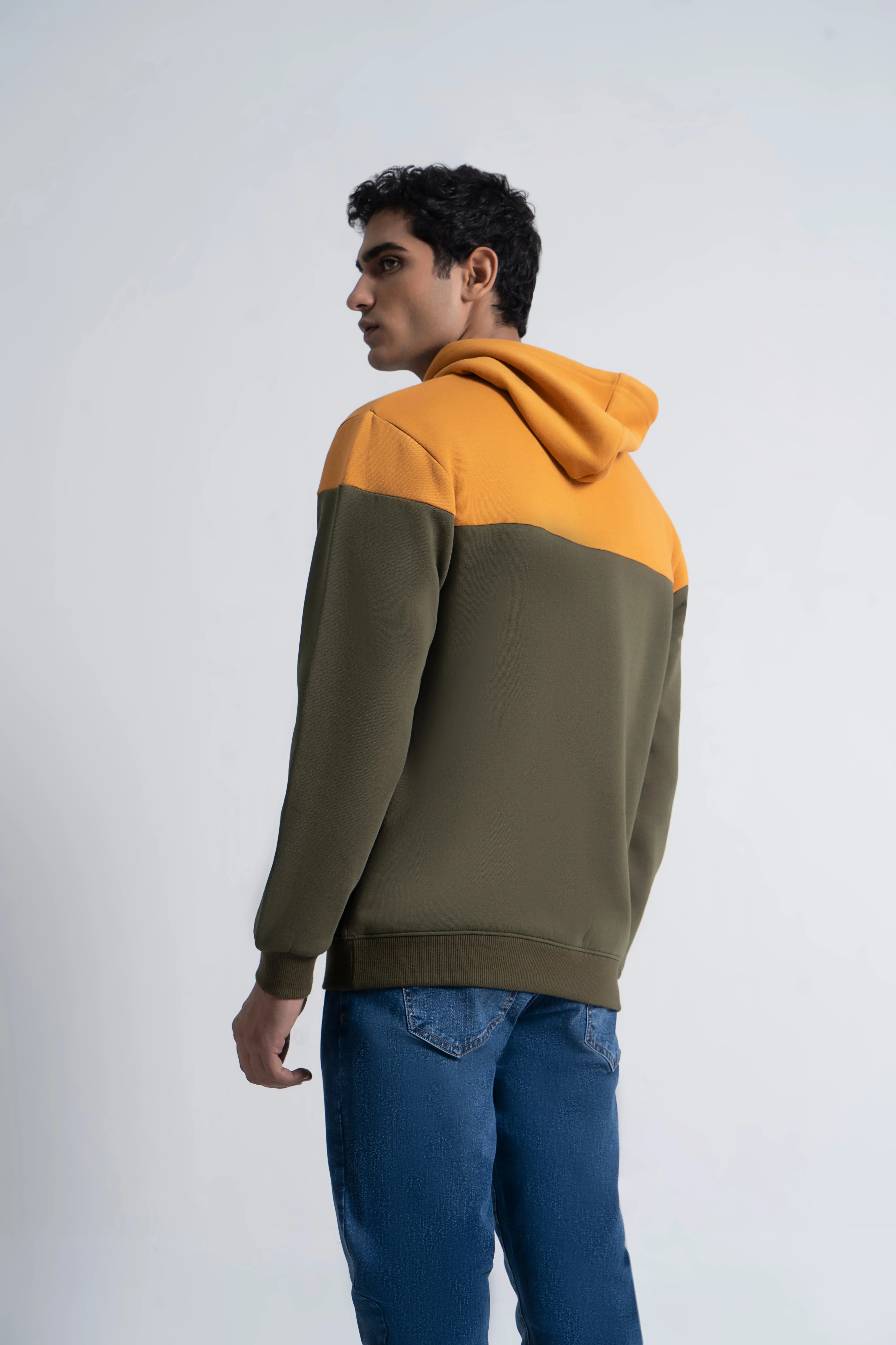 Olive & Mustard Graphic Hoodie