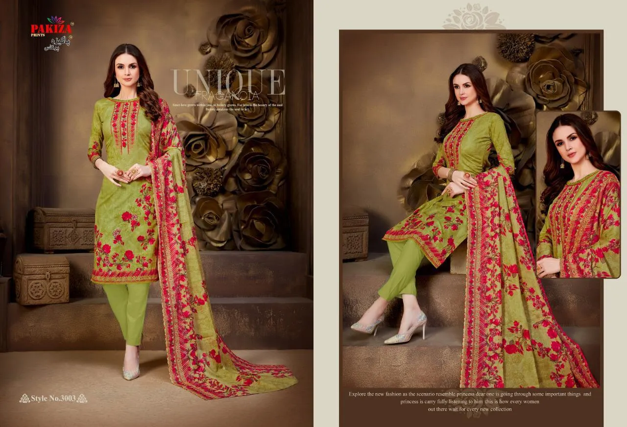 Pakiza Vol 30 Pure Lawn Cotton Prined Pakistani Suit In Wholesale